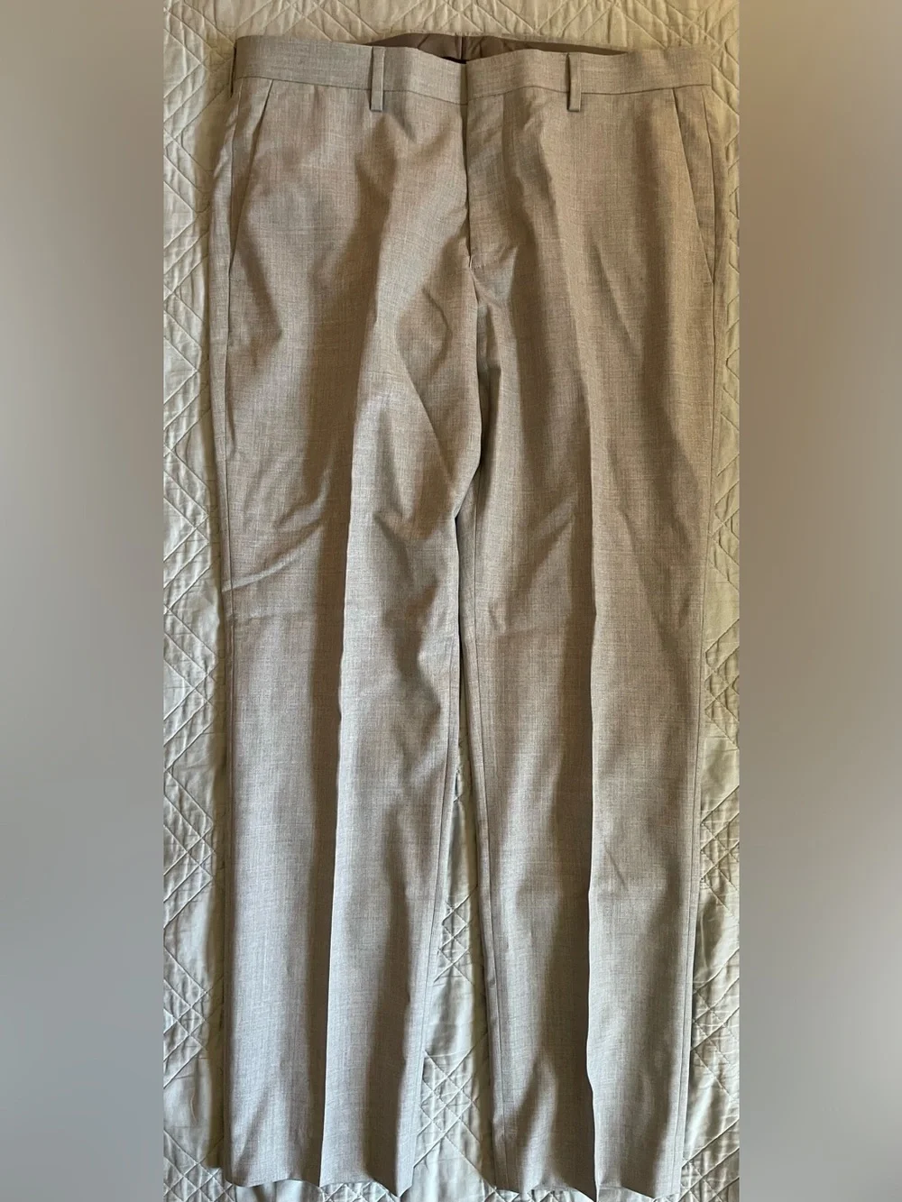 J. CREW Ludlow Slim-fit suit pant in Italian wool Geyser Gray Size 33 $250 43966